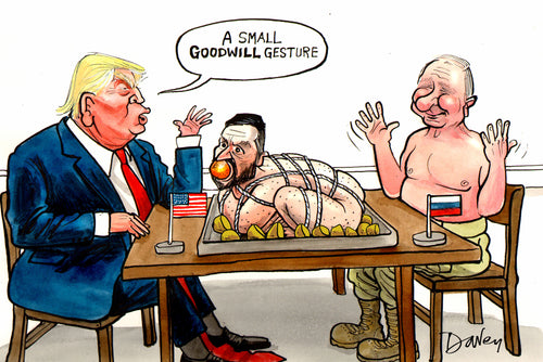 Zelensky trussed