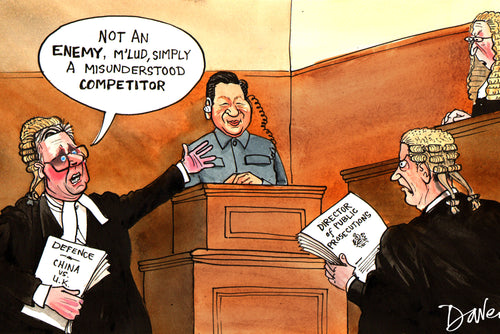 China v UK courtroom