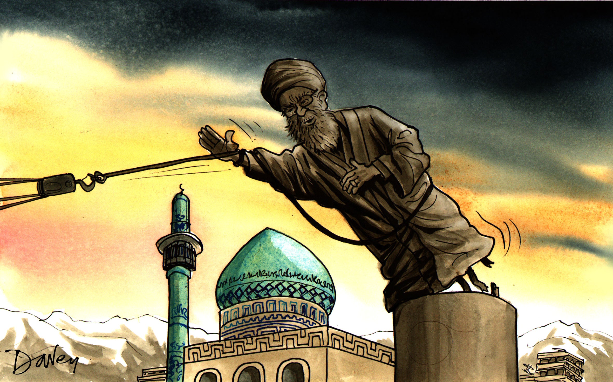 Khamenei Frame Khamenei Statue – Andy Davey