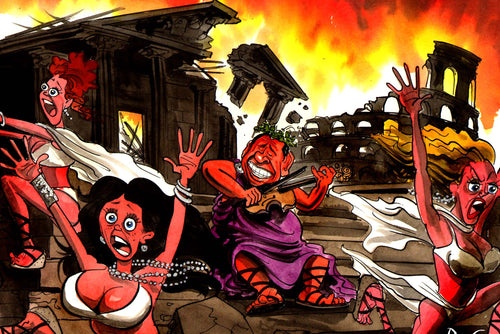 Rome burns