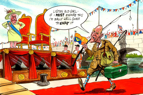 Royal fishing barge