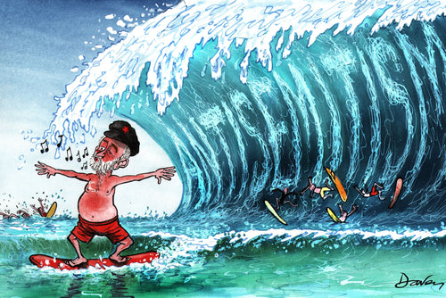 Corbyn surfer